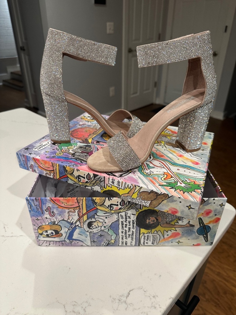 Jefferey Campbell Lindsay Rhinestone Heels